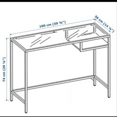 一人暮らし IKEA デスク カートセットの画像