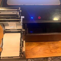  中古品　スター精工レジ用ドロアー＆ レシートプリンター 黒 POP10-OF BLK JPの画像