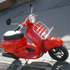 ホンダ ジョルカブ　AF53・４サイクル 　４速・１２ボルト・セル付・超美品 ・レッド、 中古、の画像