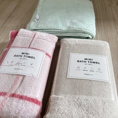 【新品】ミニバスタオル 正方形バスタオルの画像