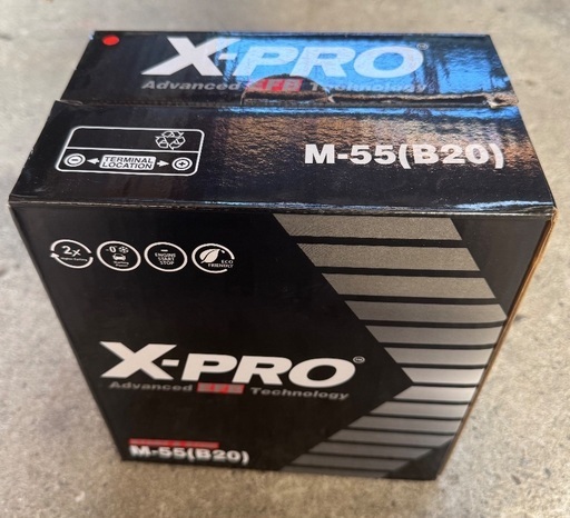 【新品】バッテリーM55L（B20）アイドリングストップ