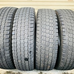 【無料】145R12 6PR LT  4本 12インチ 廃タイヤの画像