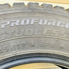 【無料】145R12 6PR LT  4本 12インチ 廃タイヤの画像