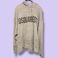 ✨希少・人気✨DSQUARED2 ロゴパーカー グレー M イタリア製 メンズの画像