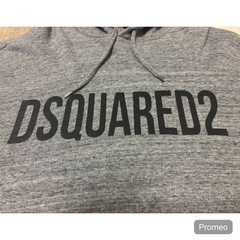 ✨希少・人気✨DSQUARED2 ロゴパーカー グレー M イタリア製 メンズの画像