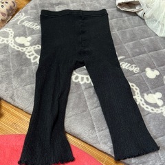 80サイズ　ユニクロパンツ　タイツ　スパッツ　3本セットの画像