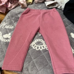 80サイズ　ユニクロパンツ　タイツ　スパッツ　3本セットの画像