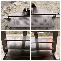 【‼️メタルラック風🌟】🪑テレビボード／AVラック✨スチール製 3段タイプ✨簡易清掃・現状品❗️の画像