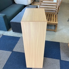 K2510-386 コーナン カラーボックス① 3段 ナチュラル キズ汚れ有りの画像