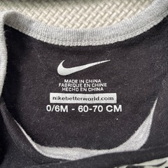 NIKE　ナイキ　ロンパース　60-70　帽子　靴下　3点セットの画像