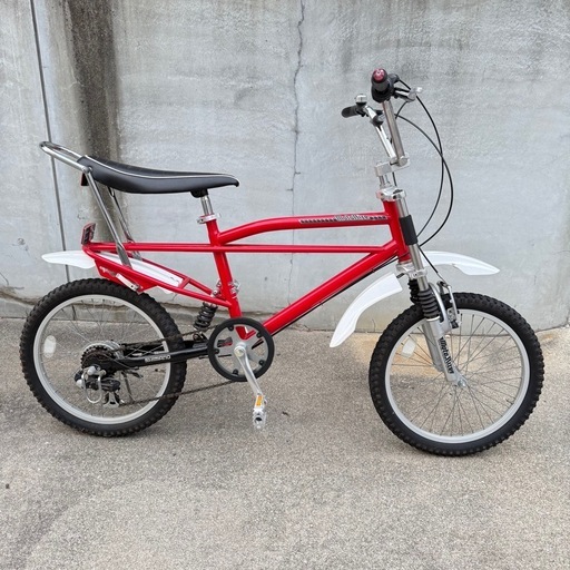 モトバイク風 前後サスペンション 街乗りBMX ビンテージバイク