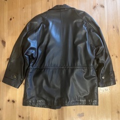 黒革 ジャケット_ サイズLの画像
