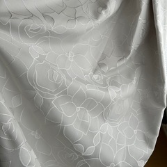 (極美品)カーテン 200cm×90cm 2枚 白 花柄の画像