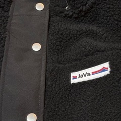 【美品】JaVa ジャバ ボアジャケット フーディ ブラック オーバーサイズ の画像