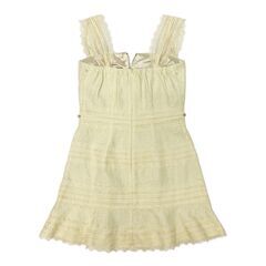 【ROBE de FLEURS / ローブドフルール】肩レース×ウエストビジューフレアミニキャバドレス fm3425の画像