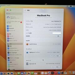 MacBook Pro 13"　2017　i5　8GB　251GB　まずまず美品です！の画像