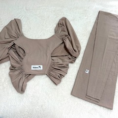 Konny コニー XS 抱っこ紐 防寒ケープ ベージュ グレーの画像