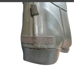 hiromichi nakano ヒロミチナカノ 長靴 レインブーツ ダークグリーン ダークブラウン Mサイズ 23.5cm～24.0cm レディース 中古品 の画像
