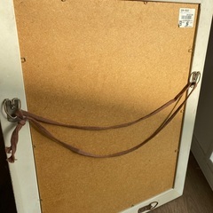 アンティーク風ミラー　オフホワイトの画像