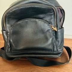 美品　黒　リュックの画像