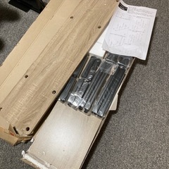 不二貿易 テレビ台 TVラック 49型対応 幅111.5×奥行29.5×高さ40.8cm ナチュラル ブラック 軽量 工具不要 組立商品 ロータイプ フィット 99913の画像