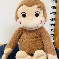#未使用#ジョージ#George#おさるのジョージ#赤いほっぺ#スーパーラージ#ぬいぐるみ#クレーンゲーム#UFOキャッチャー#景品#大きい#ビッグ#ラウンド1の画像