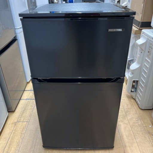 IRIS OHYAMA アイリス オーヤマ ノンフロン冷凍冷蔵庫 IRSD-9D 2025年製 2ドア 定格内容積90L 冷蔵庫 のご紹介です！