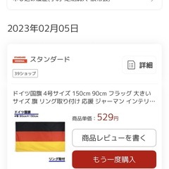 新品未使用ドイツ国旗の画像