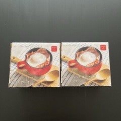 廃盤完売品 耐熱マグカップ chocotto レッド×2個の画像