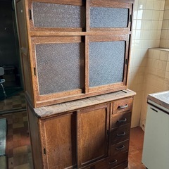 食器棚（昭和ガラス）の画像