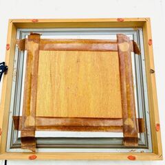 【オシャレ】🖼 山の絵（額縁付き）✨ネームなし／裏板劣化あり ✨簡易清掃・現状品❗️の画像