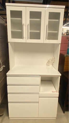 商談中　◎　キッチンボード　NITORI　ニトリ　RESUME レジューム 90TG-H-WH