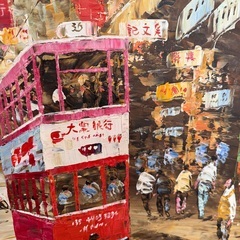絵画　油絵　風景画の画像