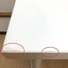 ss7816　平机 白 幅100cm ワークデスク ホワイト フリーデスク 学習机 事務机 シンプル パソコンデスク 仕事 勉強 つくえ ニトリ プレフェ 中古の画像