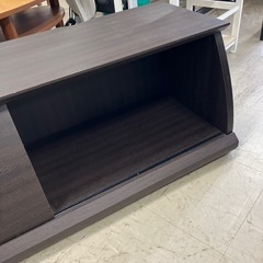 H2510-635 木製テレビローボード　引き扉付き　キズ汚れ有りの画像