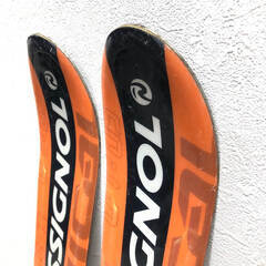 ss7992　ロシニョール ジュニアスキー 2点セット 150cm オレンジ ケース付き ROSSIGNOL RADICAL スキー板 ビンディング カービングスキー 子供用 スキー板 金具付き ジュニア用スキー 中古の画像