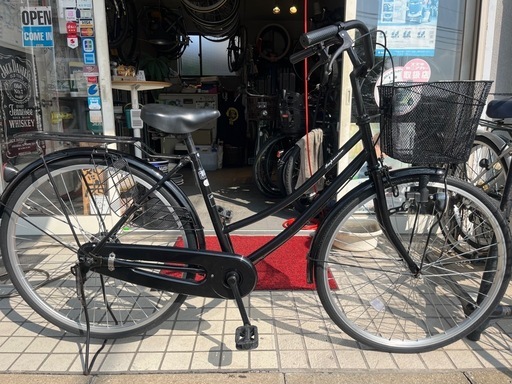 26インチ のママチャリ　黒　インプレッション