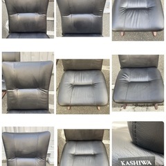 【お値下げOK】KASHIWA  柏木工 革 ウッドフレーム EDC11W(特別仕様)の画像