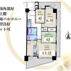 【南大沢/ペット可/東南角/最上階/2580万円/3LDK…