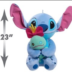 58㌢！日本未発売スティッチ新品ぬいぐるみの画像
