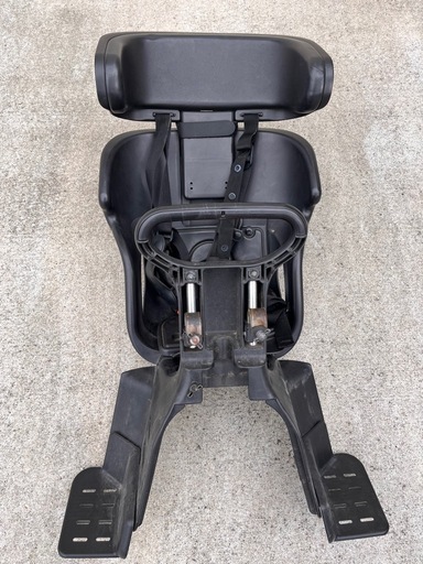 電動自転車　チャイルドシート　前のせ　雨よけカバーつき