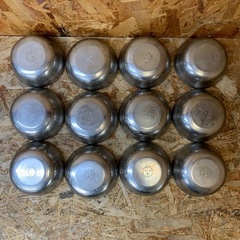 C(7613) ステンレス 飯椀 韓国食器 茶碗 12個 業務用 厨房用品 飲食店 店舗用 韓国料理の画像