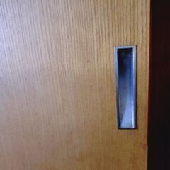 純木製　引き戸　2枚（中古）の画像