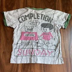CONVEX 半袖Tシャツ グレー グリーン キャラクタープリント 子供服　110cmの画像