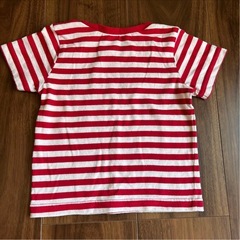 Champion チャンピオン ボーダーTシャツ 90 レッドの画像