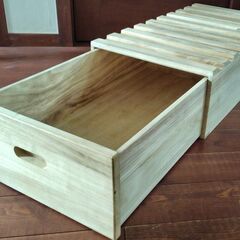 【引取りのみ】【千葉県印西市】桐製 引出し収納BOXの画像