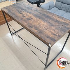 ✨中古　デスクNステインテーブル　ブラウン　※現状品✨うるま市田場✨の画像