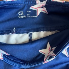 GAP 星柄レギンス ブルー スポーツウェア トレーニングウェア XSの画像
