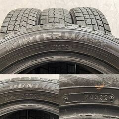 DUNLOP WINTER MAXX WM02 165/60R15 15インチ スタッドレス 4本 22年製 ハスラー フレアクロスオーバー ソリオ デリカミニ等　(KTA337)クレジットカード QRコード決済可能の画像