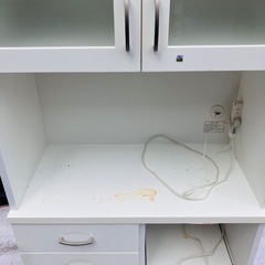 ニトリ食器棚　汚れ有りますの画像